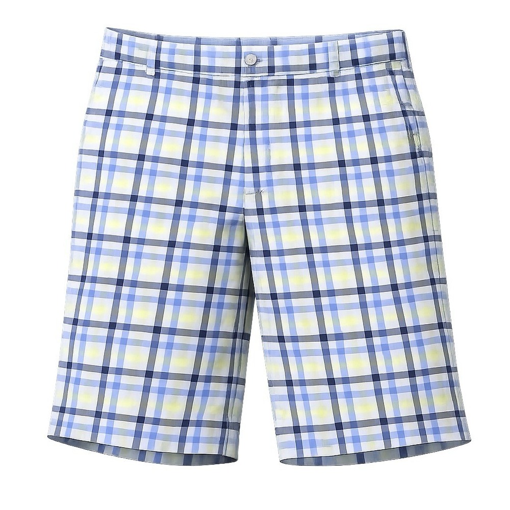 Nike Golf Shorts Casual Chino Dri-Fit Men's 36 Check Plaid MULTICOLOR
